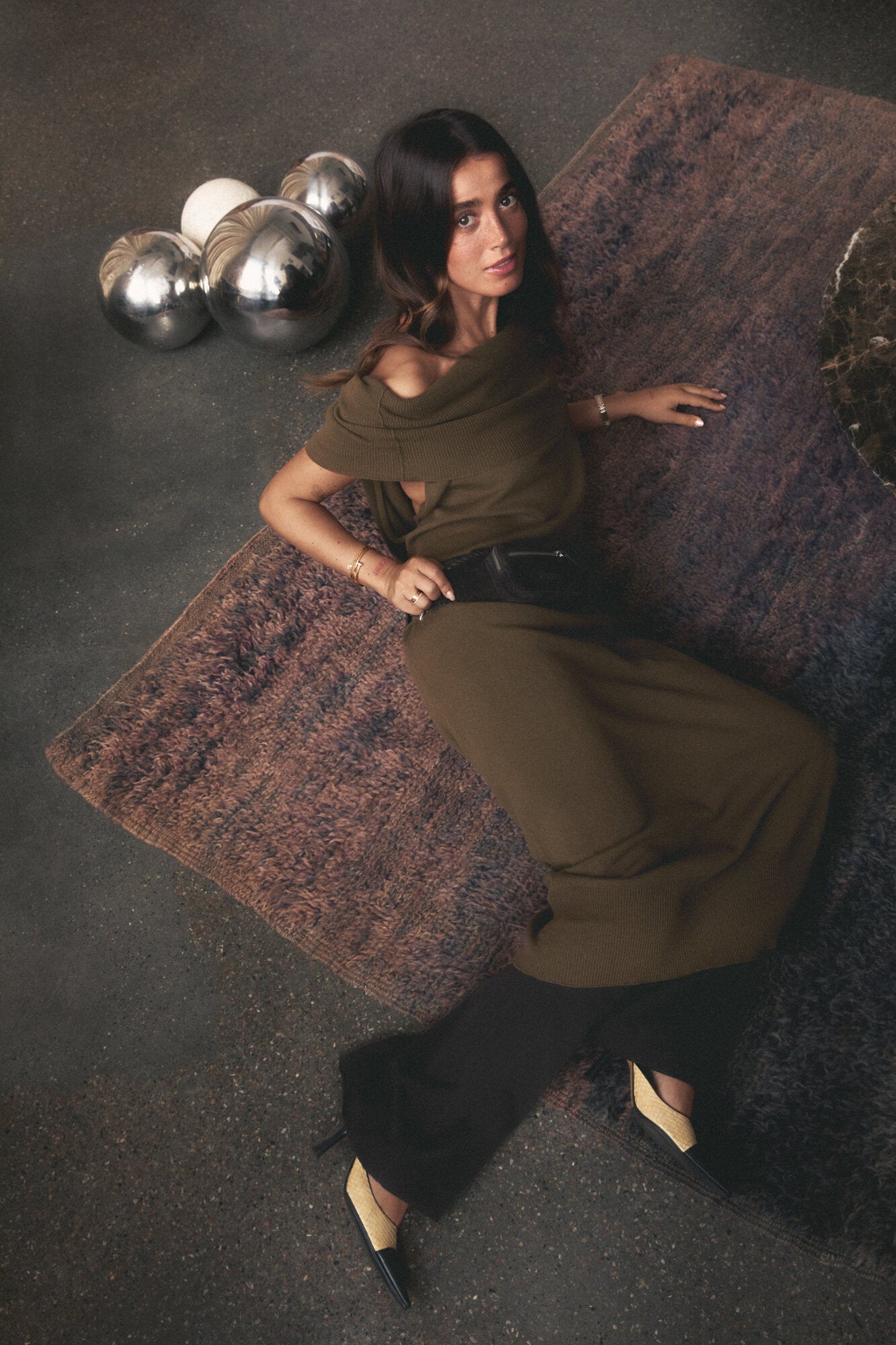 x Bruna Bear Eliza Braided bæltetaske - brun